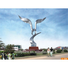 large modern art stainless steel flying sculpture/statue for sale